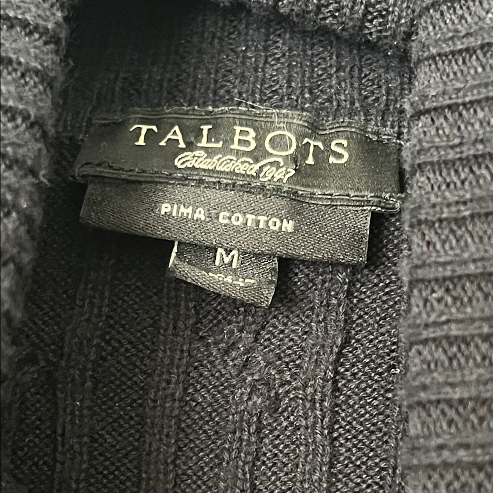Talbots Black Long Sleeve Turtleneck - Picture 4 of 7